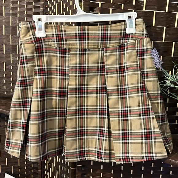 Ladies JOLT Plaid Pleated Mini Skirt Zipper Side Size Small - Picture 2 of 8